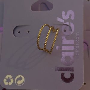 Claire’s Earring Triple Braided Hoop